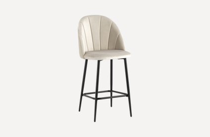 Стул полубарный Бартон Velvet Beige