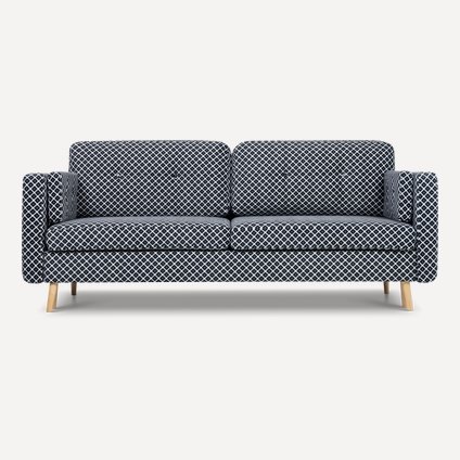 Диван прямой Плиди Chess Black