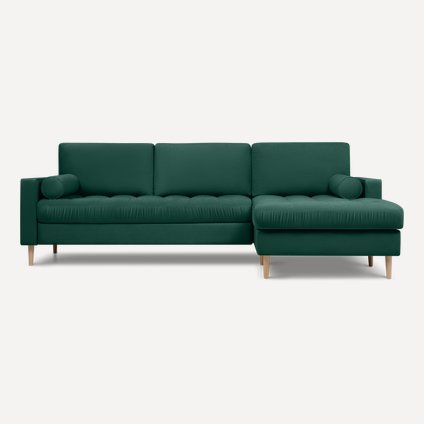 Диван угловой Плэнтис Velvet Emerald