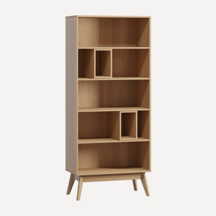 Стеллаж Торвалль 1-80x185 Дуб Барбера