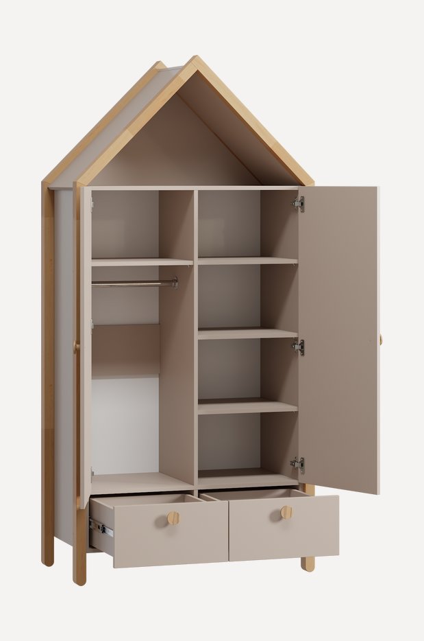 Распашной шкаф Руффи-2 Latte - фото 4 Распашной шкаф Руффи-2 Latte - фото 4