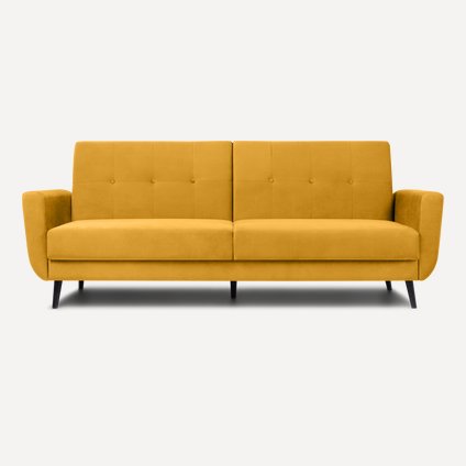 Диван прямой Лекстон Velvet Yellow