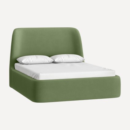Кровать Далти 140 Velvet Olive