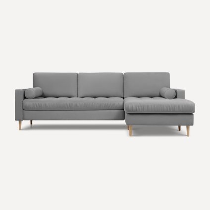 Диван угловой Плэнтис Velvet Grey