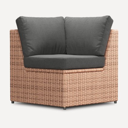 Угловое кресло Брайт-1 Textile Grafit