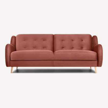 Диван прямой Бриес Barhat Salmon