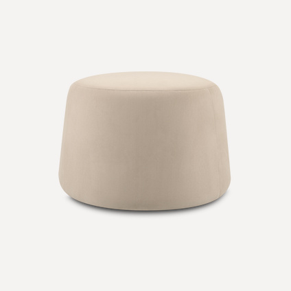 Пуф Керли-2 Велюр Бежевый