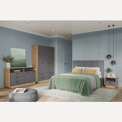 Спальня модульная Айрин-2 Grey