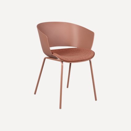 Стул Эшли Рогожка Терракотовый