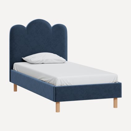 Кровать Лейла-1 90 Velvet Blue