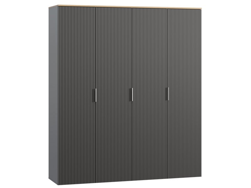 Распашной шкаф Енссон 4-180x210 Графитовый