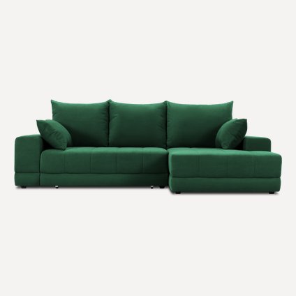 Диван угловой Дарол Velvet Emerald