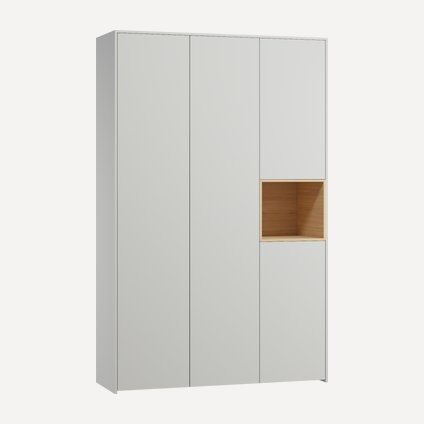 Распашной шкаф Висмар 3.0-153x240 Пепельный
