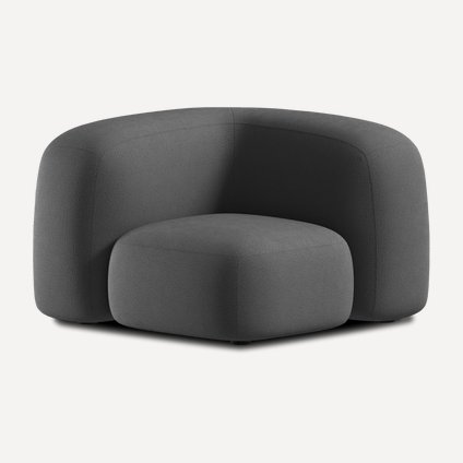 Угловое кресло Риббл-16 Bucle Grafit