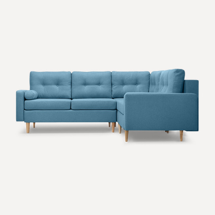 Модульный диван еврокнижка Динс-1 Textile Blue