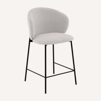 Стул полубарный Реннер Bucle Grey