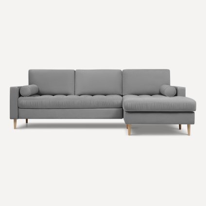 Диван угловой Плэнтис Velvet Grey