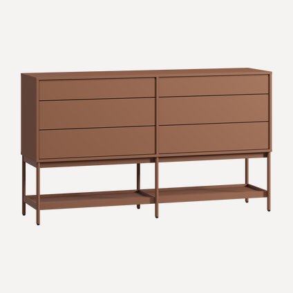 Комод Изи 158x91 Терракотовый