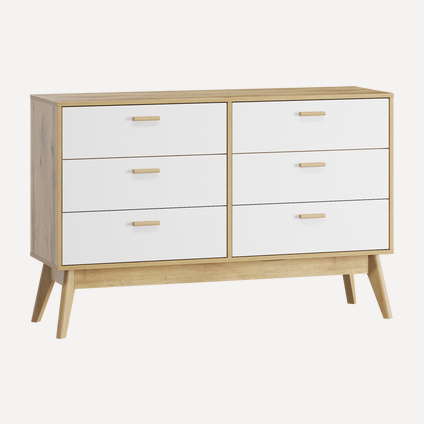 Комод Нордик-6 Wood White