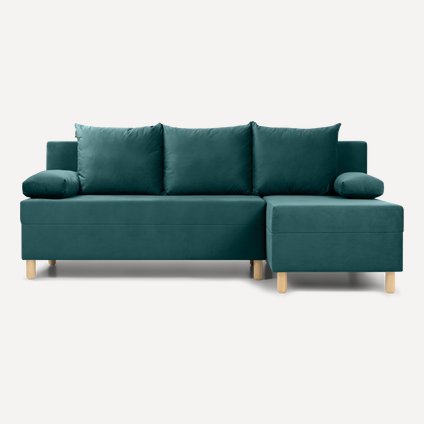 Диван угловой Амрано Velvet Emerald