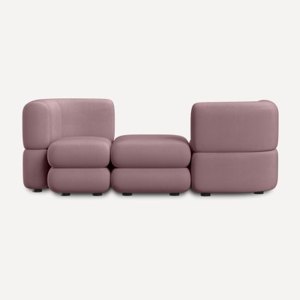 Диван модульный Brera-3 Velour Lilac