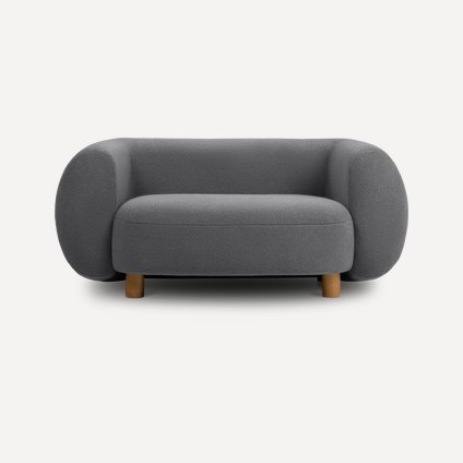 Диван прямой Лонди Мех Графитовый