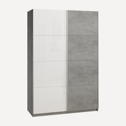 Шкаф-купе Итан-2-160-230 Glass Бетон