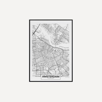 Постер Карта Amsterdam