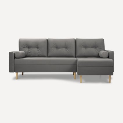 Диван угловой Нумо Velvet Grafit