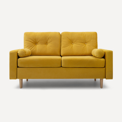Диван модульный Динс Velvet Yellow
