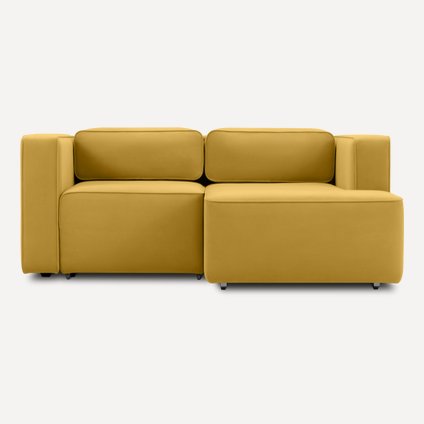 Диван угловой Аронт Мини Velvet Yellow