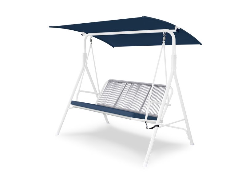 Качели садовые Эйприл Рогожка Синий/Серый