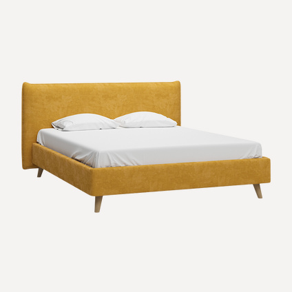 Кровать Кьево 180 Velvet Yellow