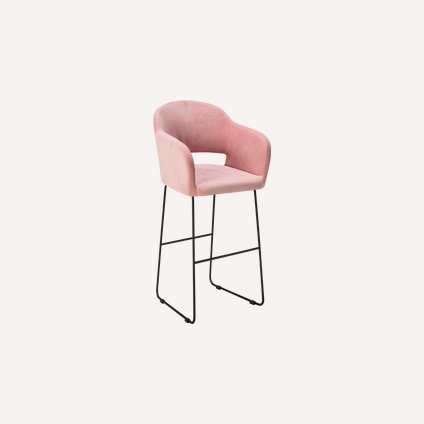 Стул барный Одар-4 Velvet Pink
