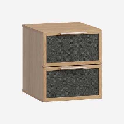 Тумба прикроватная Флавир 40x46 Рогожка Графитовый