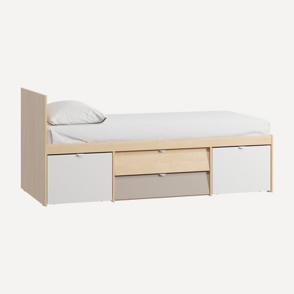 Детская кровать Лесли-1 Plywood Latte