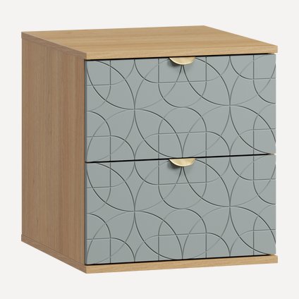 Тумба прикроватная Монблан-1 Lunge Mentol Oak