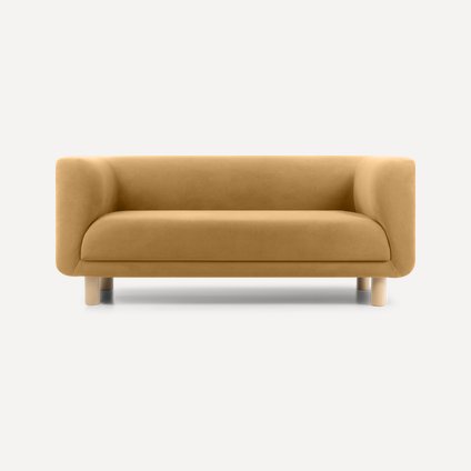 Кушетка Венето Velvet Mustard