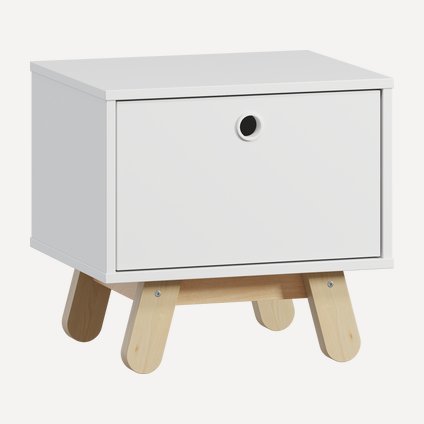 Тумба прикроватная Анджи White