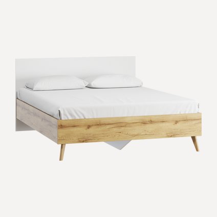Кровать Нордик 160 Wood White