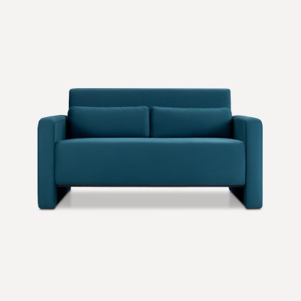 Диван прямой Ланер-Мини 120 Велюр Синий