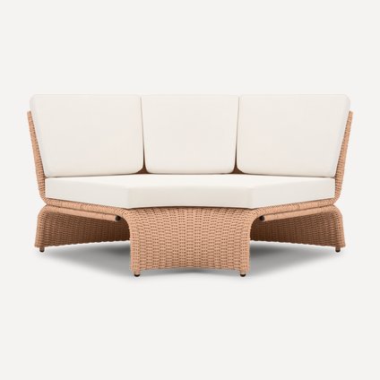 Угловое кресло Тэо Textile Milk