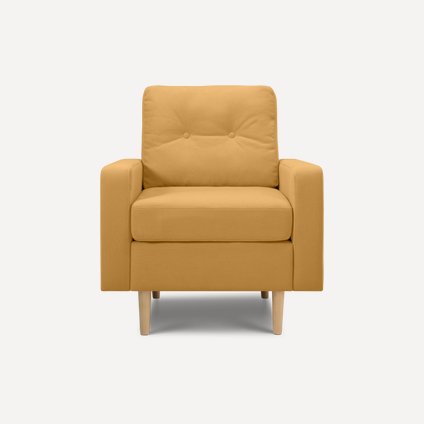 Кресло Динс Velvet Yellow