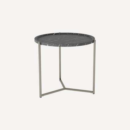 Журнальный стол Оливер Черный/Хром