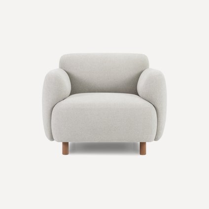 Кресло Пайпел-2 Букле Молочный