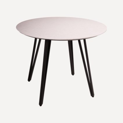 Кухонный стол Диего 86 Белый/Черный