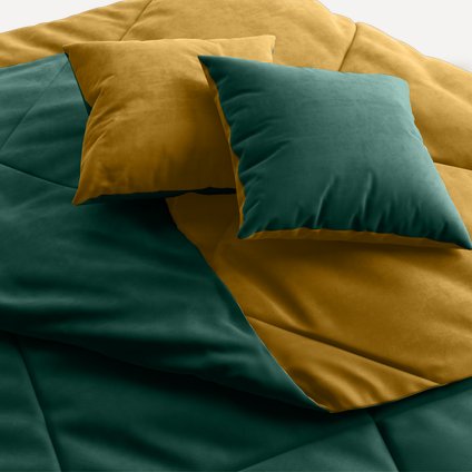 Топпер для дивана Сони 1-XL Bathat Yellow-Emerald