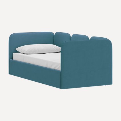 Детская кровать Имми-2 90 Велюр Мятный