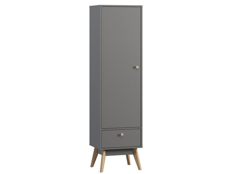 Распашной шкаф Торвалль 1.1-50x185 Графитовый
