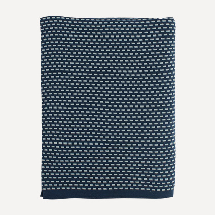 Плед Эссеншэл Knitted Blue 130x180